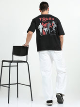 Load image into Gallery viewer, TAKITO PRINTED ROUND NECK - BLACK