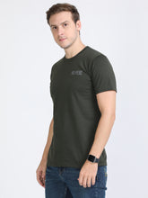 Load image into Gallery viewer, Round Neck Printed T Shirt - M Green