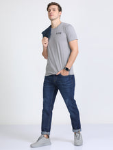 Load image into Gallery viewer, Round Neck Printed T Shirt - L Grey