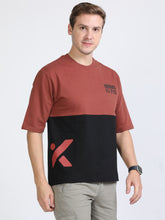 Load image into Gallery viewer, Over Sized T shirt- Tan, Black