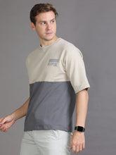 Load image into Gallery viewer, Over Sized T shirt- Cream, Grey