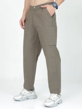 Load image into Gallery viewer, Linen Cargo Baggy Pant - M Green