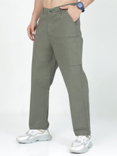 Load image into Gallery viewer, Linen Cargo Baggy Pant - Green