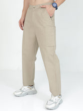 Load image into Gallery viewer, Linen Cargo Baggy Pant - Kakhee
