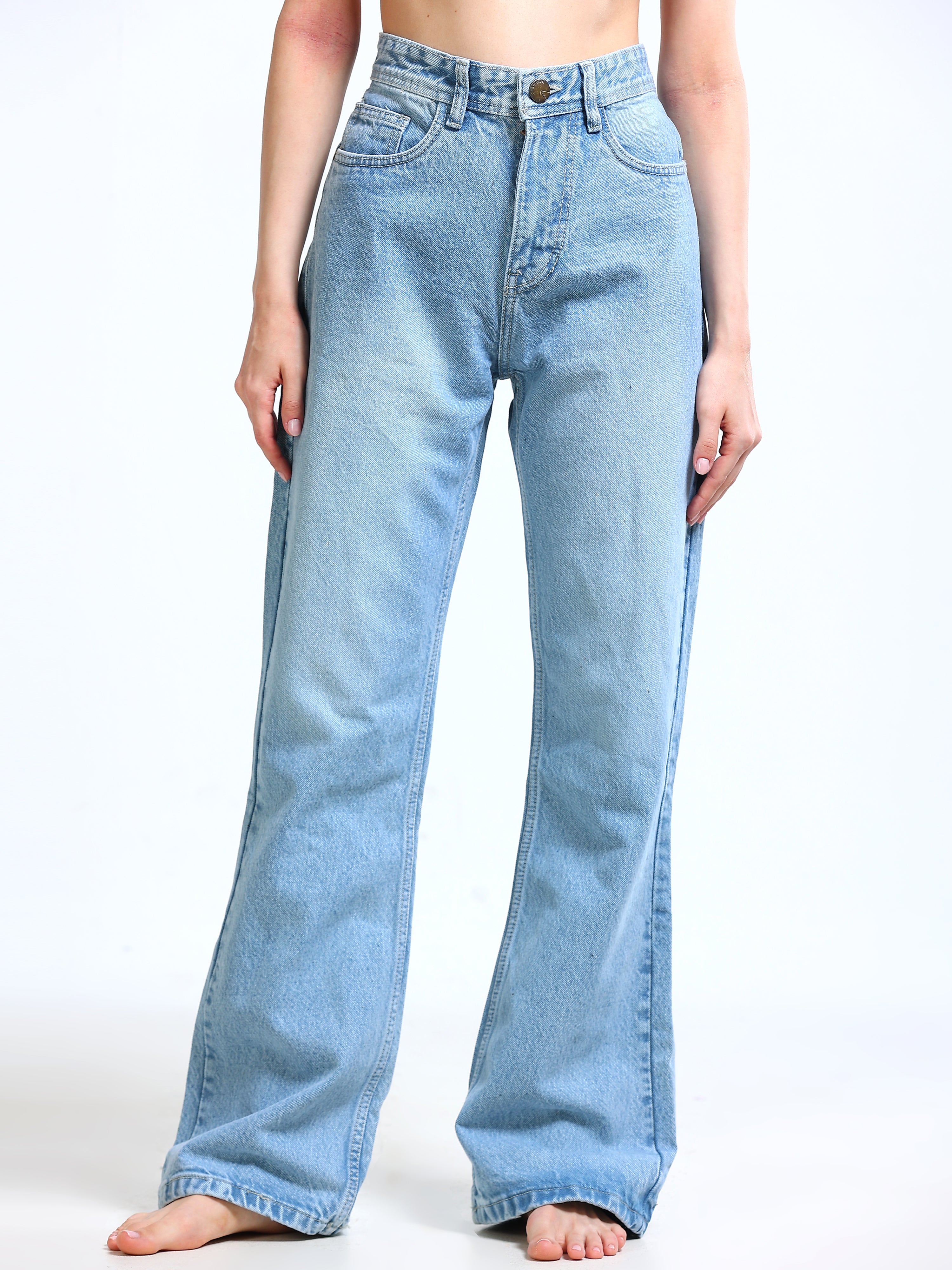 BLUE BOOT CUT WOMEN