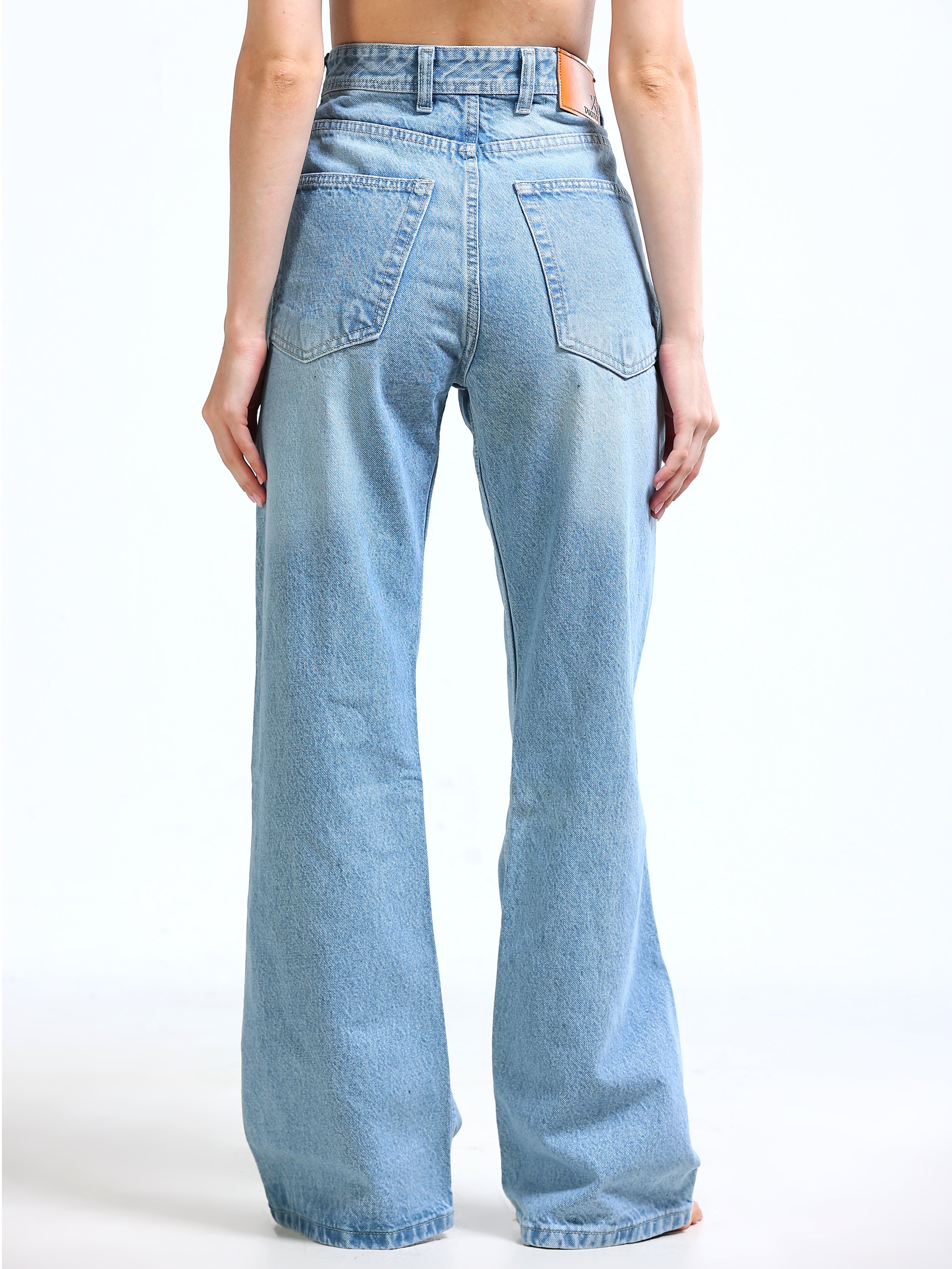 BLUE BOOT CUT WOMEN