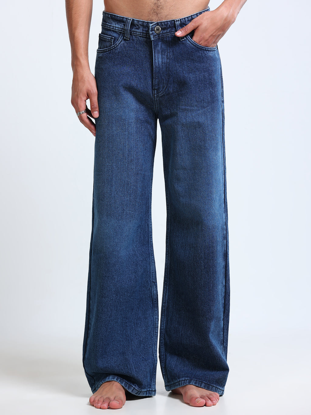 DENIM BLUE BAGGY MEN