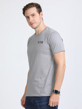 Load image into Gallery viewer, Round Neck Printed T Shirt - L Grey