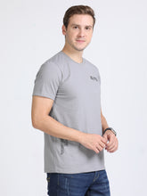 Load image into Gallery viewer, Round Neck Printed T Shirt - L Grey