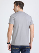 Load image into Gallery viewer, Round Neck Printed T Shirt - L Grey