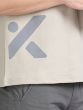 Load image into Gallery viewer, Over Sized T shirt- Grey, Cream