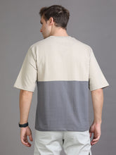 Load image into Gallery viewer, Over Sized T shirt- Cream, Grey