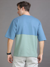 Load image into Gallery viewer, Over Sized T shirt- Sky Blue, Olive