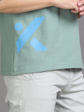 Load image into Gallery viewer, Over Sized T shirt- Sky Blue, Olive