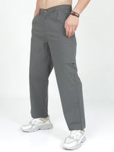 Load image into Gallery viewer, Linen Cargo Baggy Pant - Dark Ash