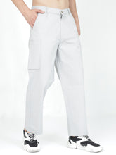 Load image into Gallery viewer, Linen Cargo Baggy Pant - Ash