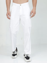 Load image into Gallery viewer, Linen Cargo Baggy Pant - White