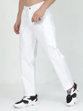 Load image into Gallery viewer, Linen Cargo Baggy Pant - White