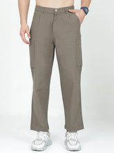 Load image into Gallery viewer, Linen Cargo Baggy Pant - M Green