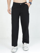 Load image into Gallery viewer, Linen Cargo Baggy Pant - Black
